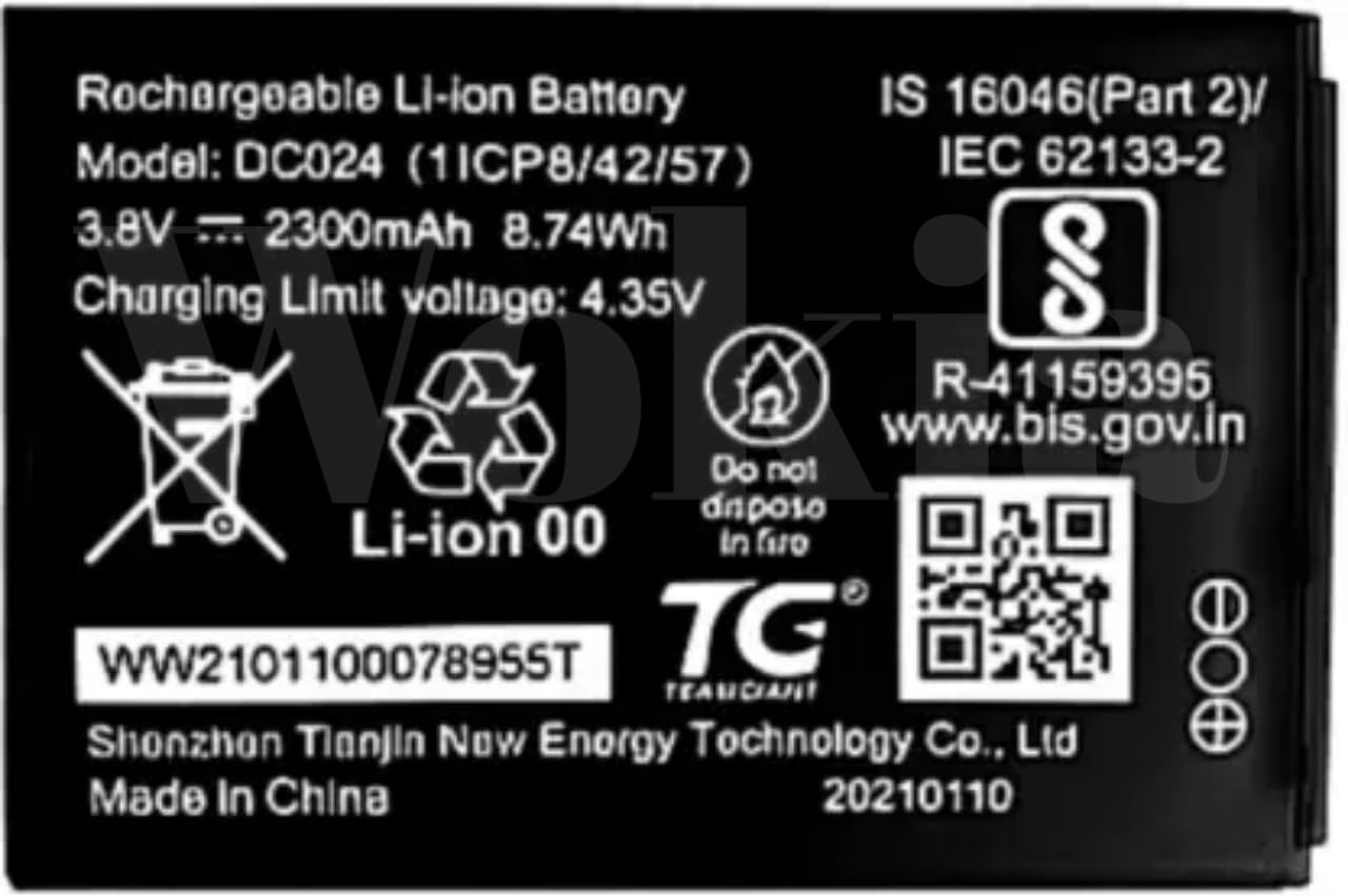 Wokia Original Compatible 2300 mAh DC024/H12348 Battery for Airtel My WiFi AMF-311WW Wireless Data Card 4G Hotspot (B0CTJ11BX7) Amazon Price History, Amazon Price Tracker