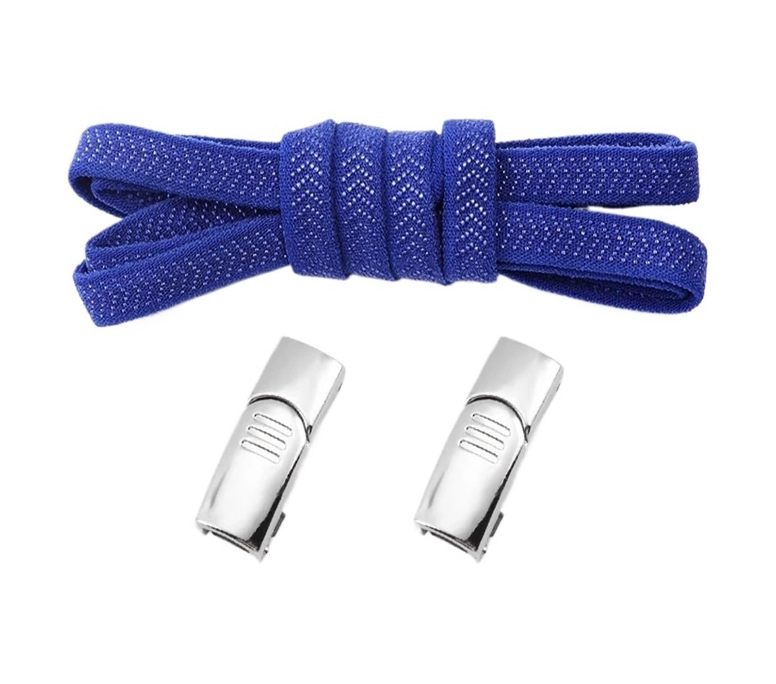 HEAGER scarpe, lacci elastici, Lacci con chiusura con fibbia senza lacci Lacci elastici piatti Sneakers for bambini Lacci for scarpe senza lacci for adulti for accessori for scarpe(Royal Blue)