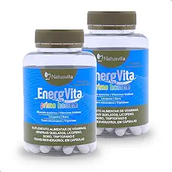 EnergVita Homem (Multivitamínico c/Boro, Licopeno, Triptofano e Resveratrol (2 und. 120 cápsulas)