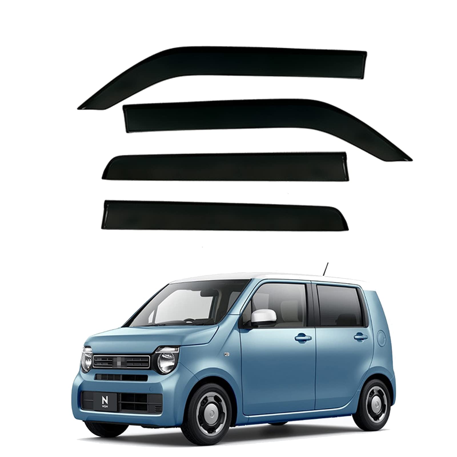 N-WGN NWGN JH3 JH4【ドアバイザー】サイドバイザー 社外新品 N-WGN バイザー JH3 JH4 N-WGNカスタム ドアバイザー 1台分