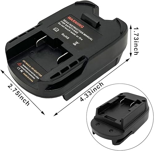 Miniatura 2 de JFQWLE Adaptador de batería para herramientas inalámbricas MilwaukeeDewalt a Ridgid de 18 V, conversión para batería DeWalt 20V MAX XR y batería