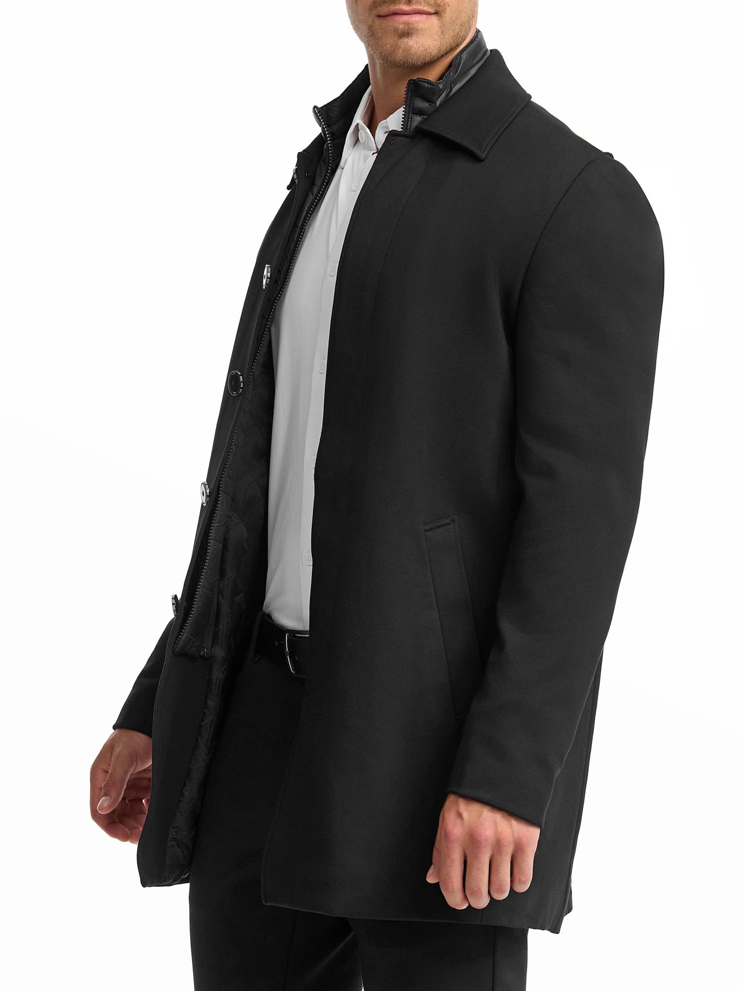 Indicode Uomini INBenyome Coat | Manteau Corto con Zip Nascosta