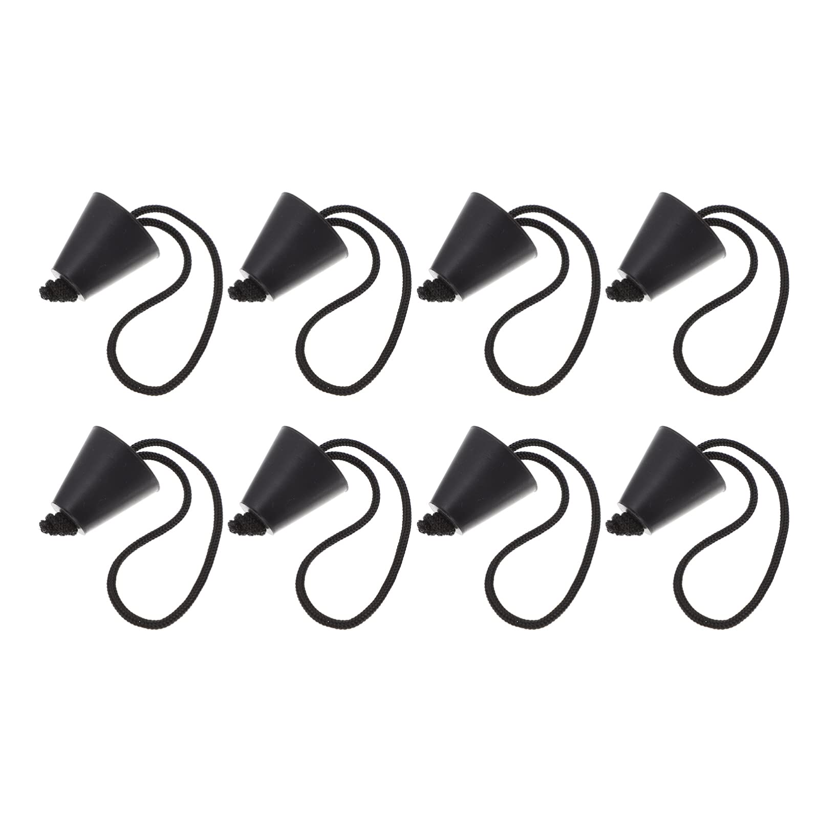 BESPORTBLE 8pcs Silicone Kayak Scupper Plugs Drain Stoppers for Canoes and Boats Design Easy Installation Compatible Various Kayak Models Black
