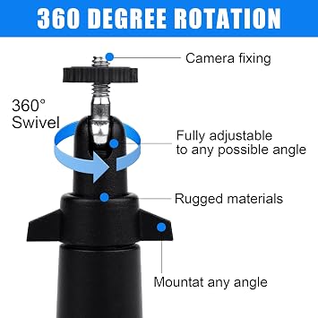 Adjustable Camera Mount with 1/4