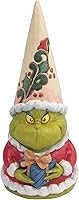Vista 1 de Enesco Jim Shore Dr. Seuss The Grinch Gnomo sosteniendo un regalo, 5.5 pulgadas, multicolor, verde