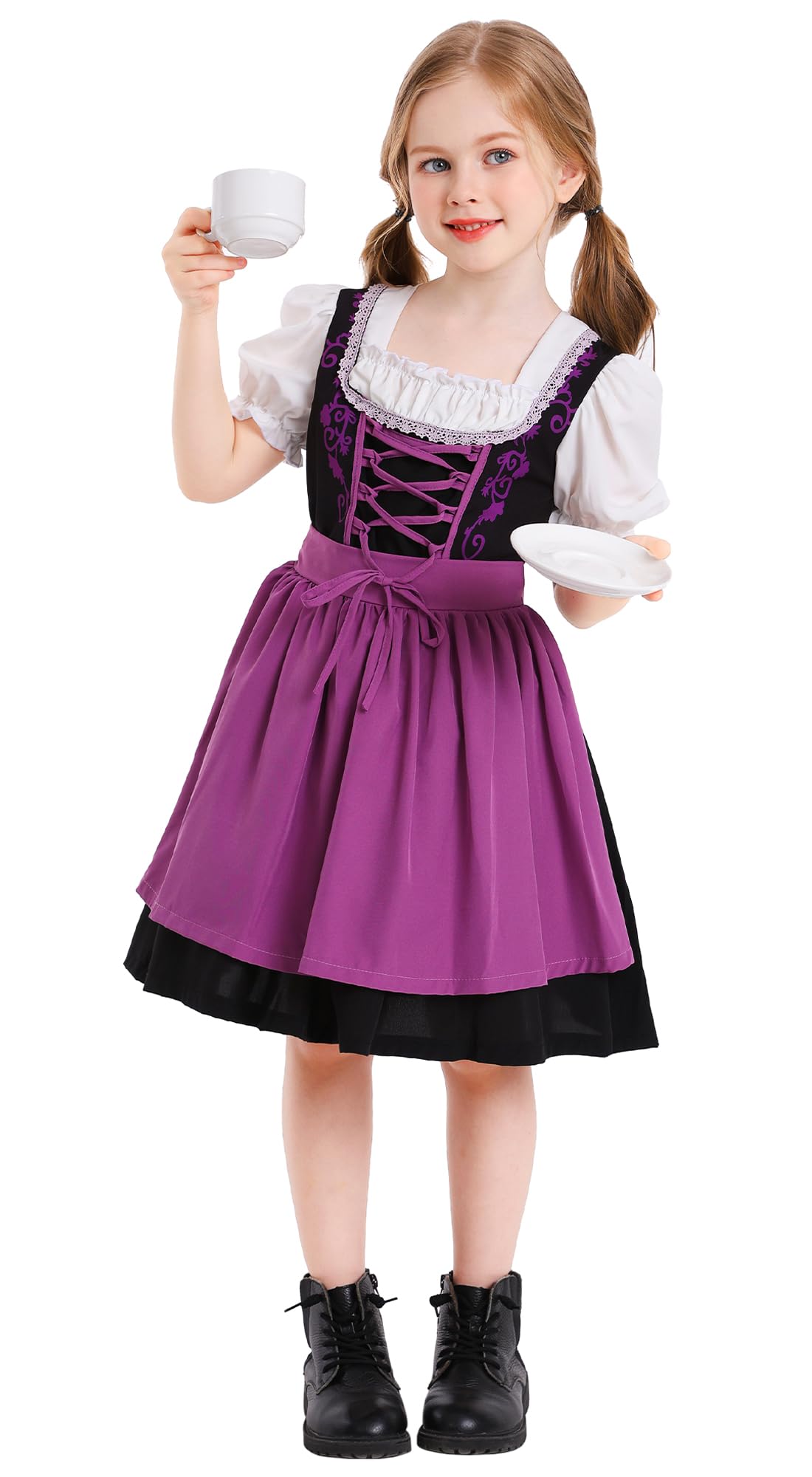 Wudida Beierse Oktoberfest-kostuum voor meisjes, dirndljurk