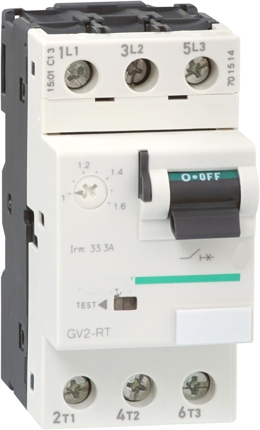 GV2-RT03 GV2RT03 Motor Circuit Breaker, GV2, 3P, 0.25-0.4 A, Thermal Magnetic, Screw clamp terminals