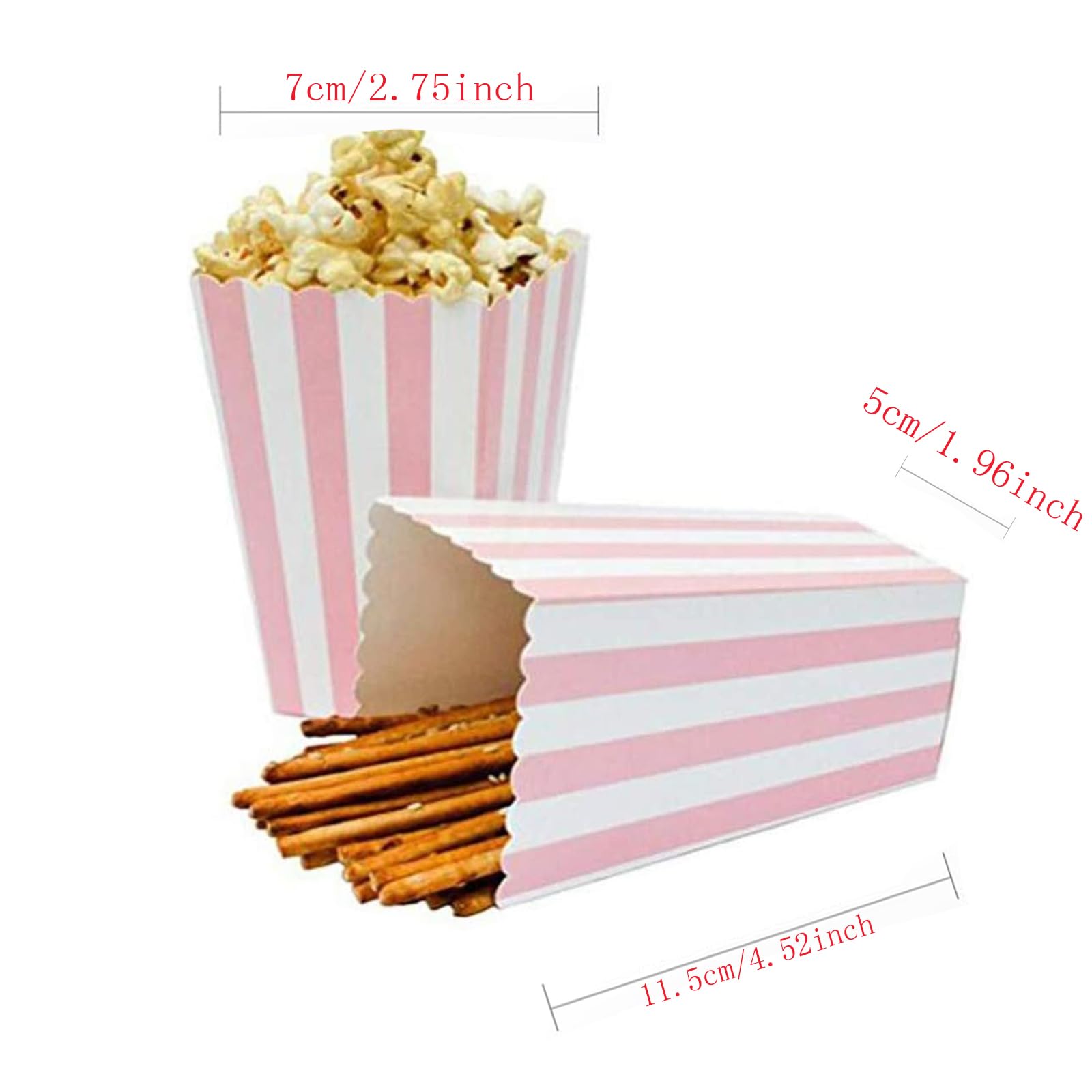 Amazon.com: BinaryABC Popcorn Boxes,Stripe Pattern Decorative