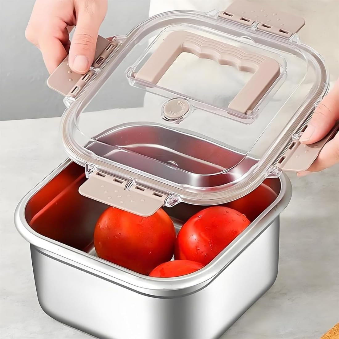Juego de cocina multifunción – Freidora, olla de acero inoxidable con cesta, olla portátil de acero inoxidable para exteriores con cesta para freír