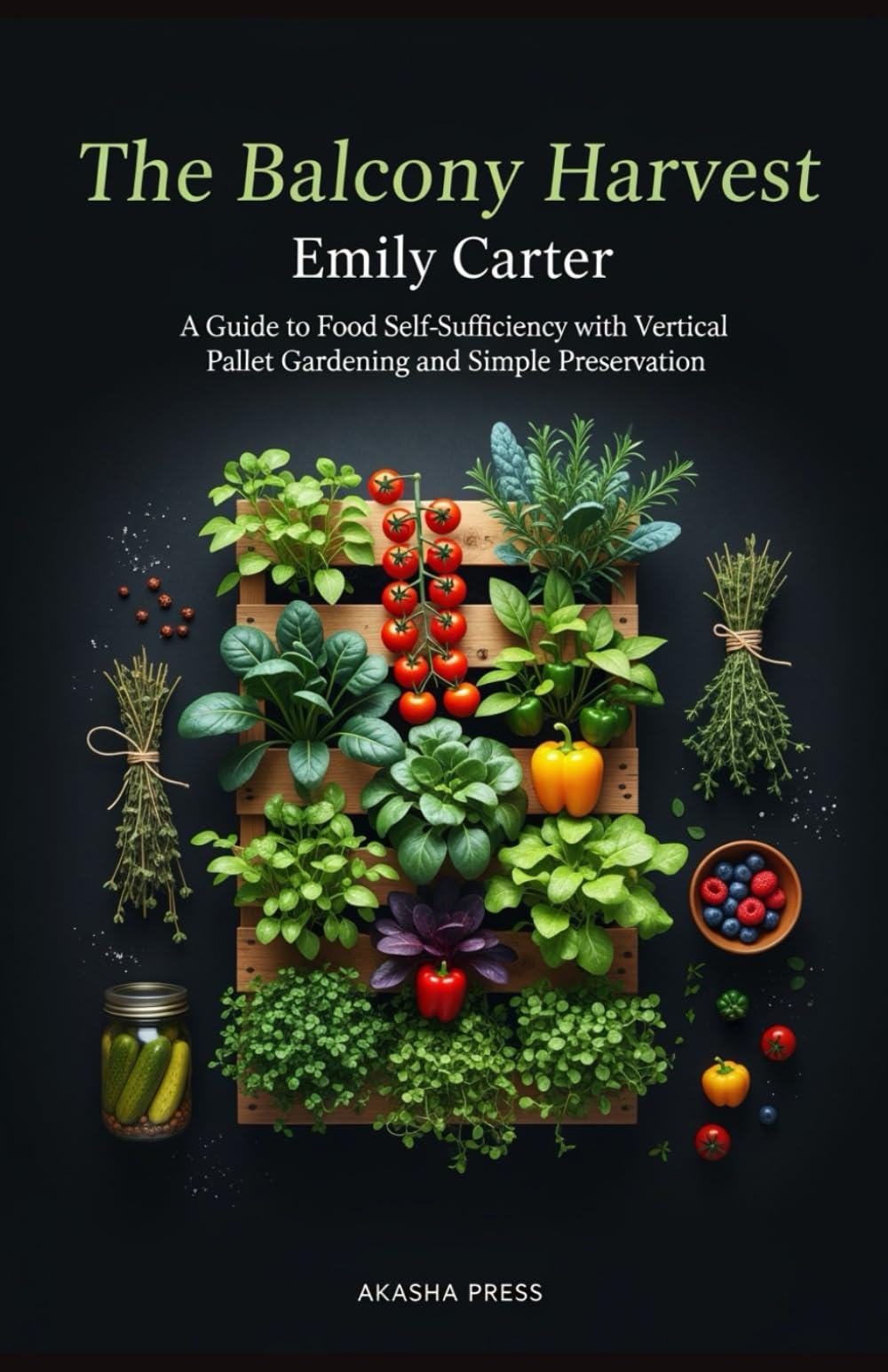 The Balcony Harvest: A Guide to Food Self-Sufficiency with Vertical Pallet Gardening and Simple Preservation