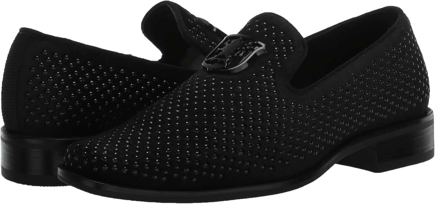 Stacy Adams Boys' Studded Slip-On Loafers Dressy Casual Shoes