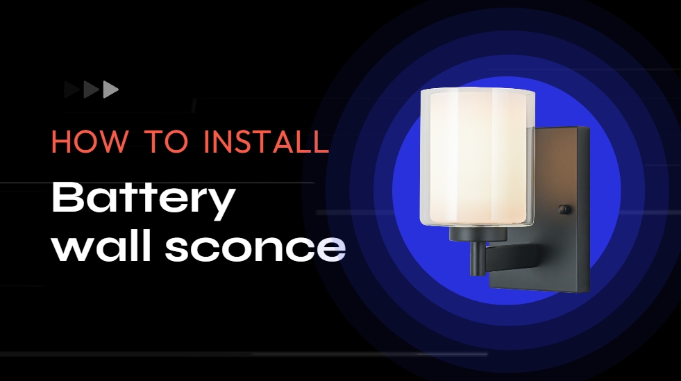 Image of Battery Operated Wall Sconce Set Of 2, 10000mAh Wireless Rechargeable Wall Sconce With Remote Control, RGB Dimmable Bathroom Light Fixtures With Double Clear Glass Shade For Mirror Bedroom Living Room