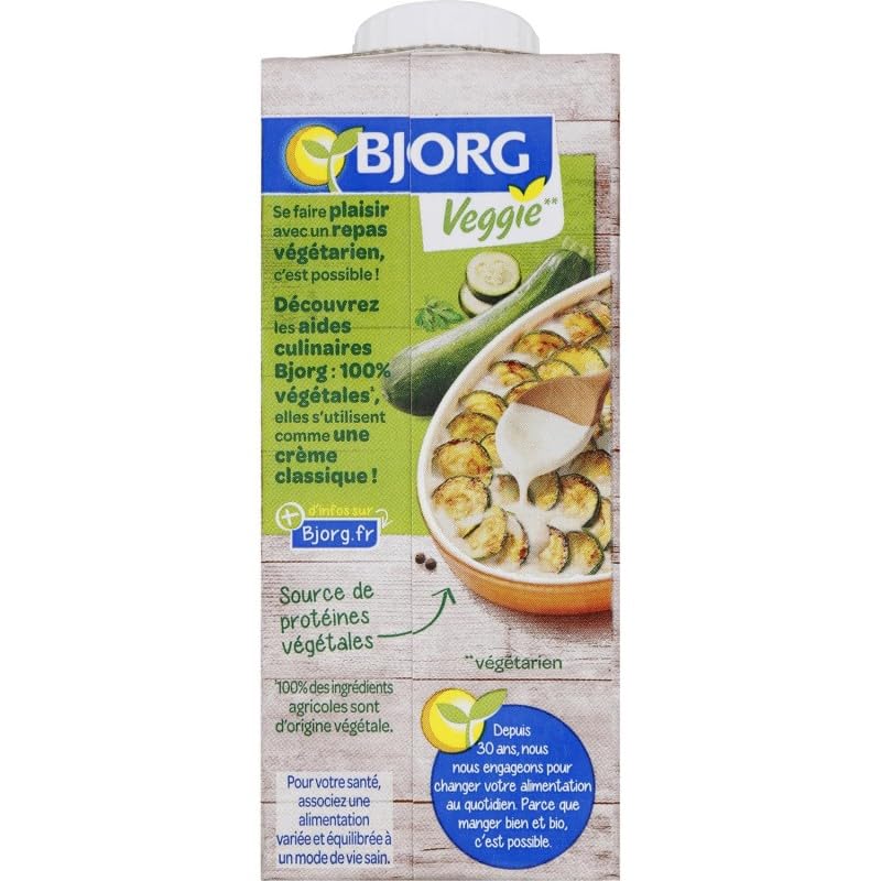 Boissons végétales BJORG - Gratin de Soja Bio - 200g - Alternative végétale pour une alimentation saine et équilibrée - Lot De 6 - Vendu Par Lot