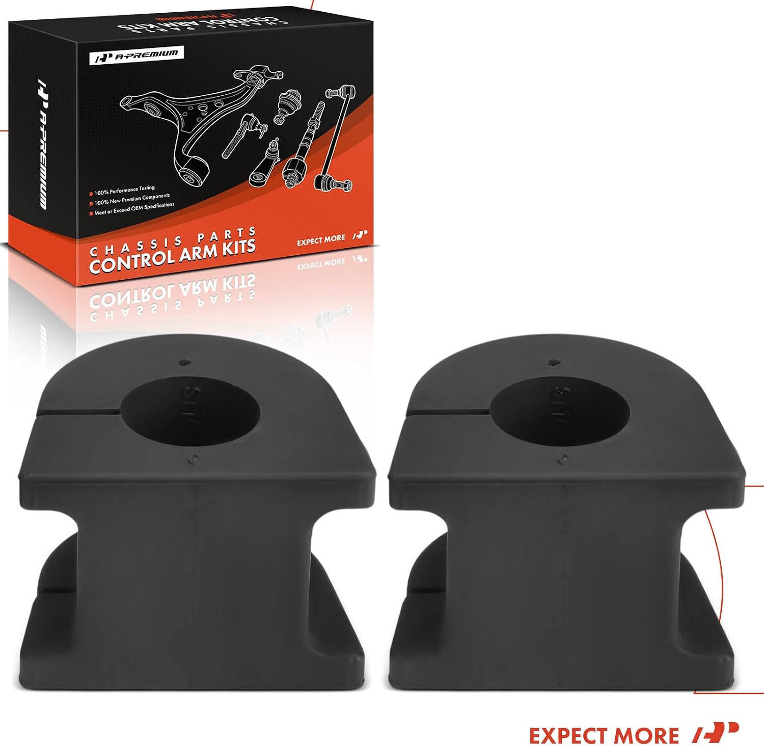 A-Premium 2 x Rear To Frame Sway Bar Bushing Kit, Compatible with Mitsubishi Montero 2001 2002 2003 2004