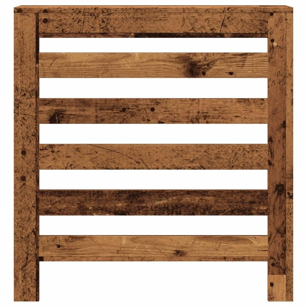 Heizkörperverkleidung Altholz-Optik 78x20x82 cm aus Holzwerkstoff mit horizontalen Latten, Abdeckung für Wohnzimmer, Pflegeleicht, stabile Wandhalterung, Heizkörper Zubehör