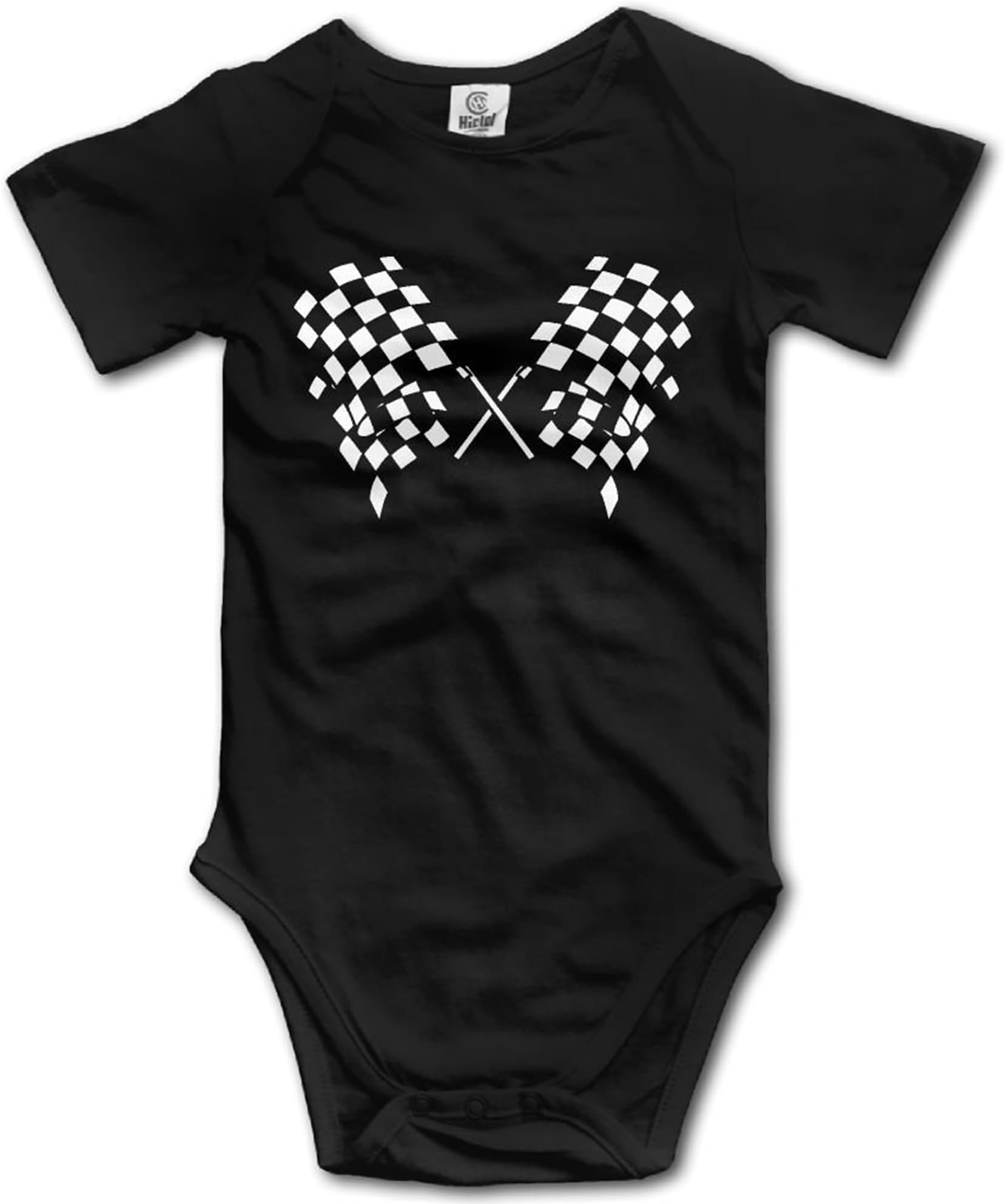 SOURCE POINT Checkered Flags Race Car Flag Newborn Girl Boy Romper Jumpsuit Bodysuit Baby Outfits Infant Clothes