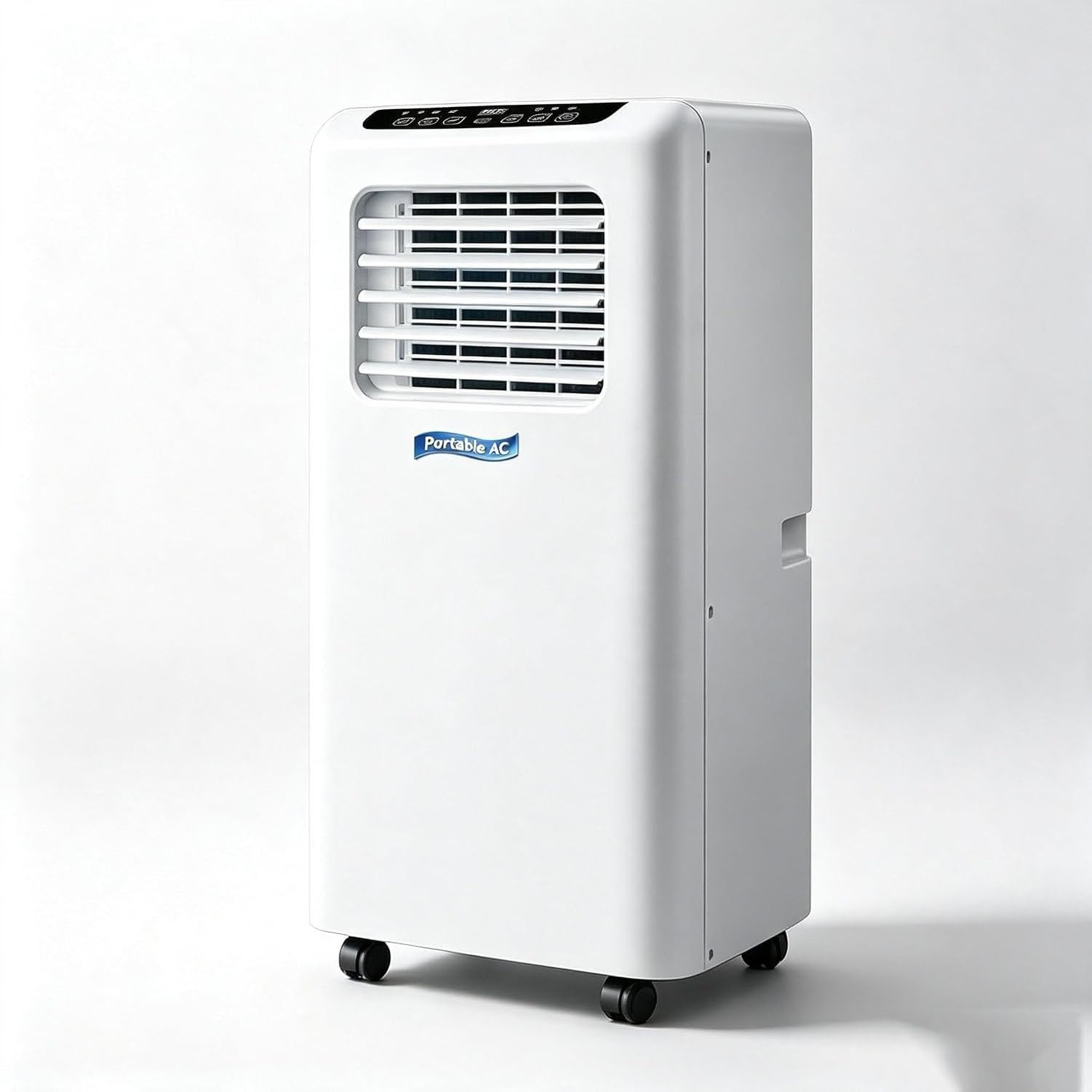 Climatiseur Portable 14000 BTU, Refroidissement Seul Mobiles avec roulettes, Unité Compacte Conditionnement d'air pour Salon et Bureau, Blanc, 5000 BTU, 5000 BTU