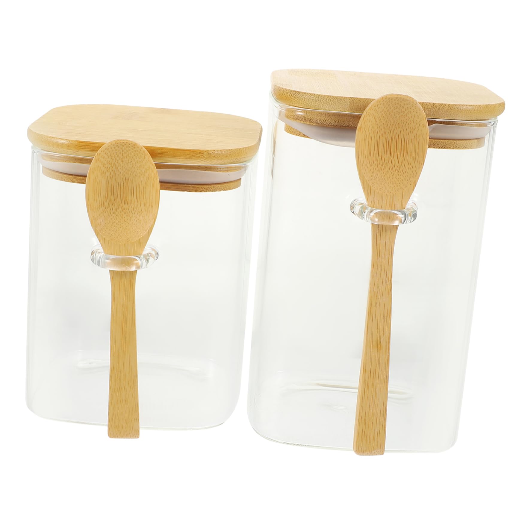 Alipis 2sätze Glas-lebensmittelbehälter Luftdicht Verschlossen für Müsli Nüsse Bohnen Mehl Zucker Popcorn Snacks Süßigkeiten Vorratsdose Küche Schrank Platzsparend