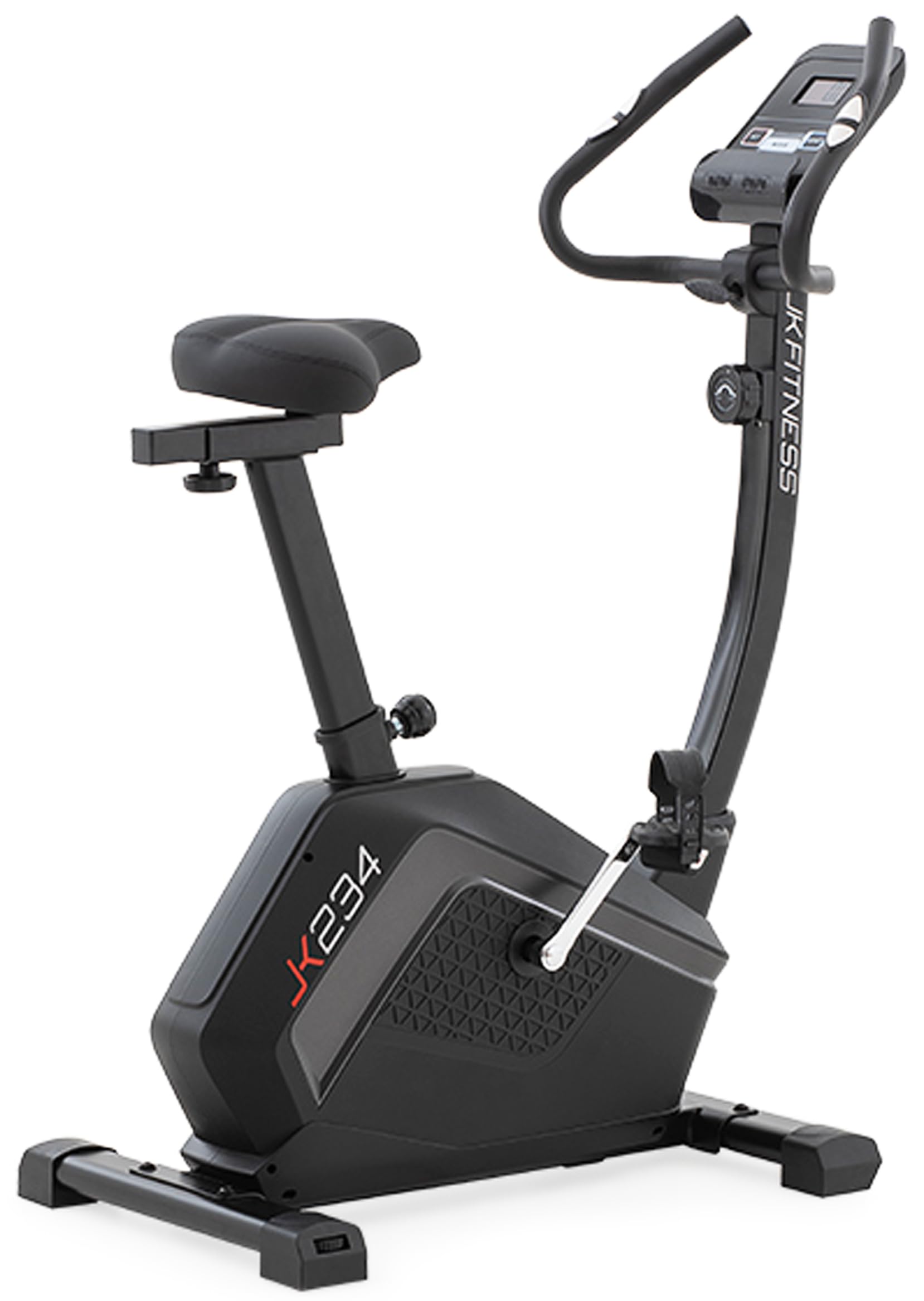 JK FITNESS Cyclette Magnetica JK 234 | Volano 8kg | 8 Livelli di Resistenza | Bike Fitness con App Zwift e Kinomap | Sella Ergonomica Regolabile | Pedali Antiscivolo | Display LCD e Porta Tablet