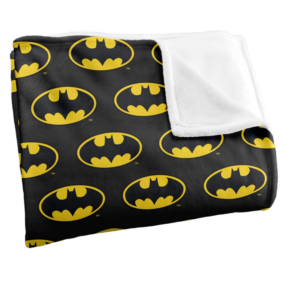 LOGOVISION Batman Silky Touch Kuscheldecke, superweich, 152 x 127 cm