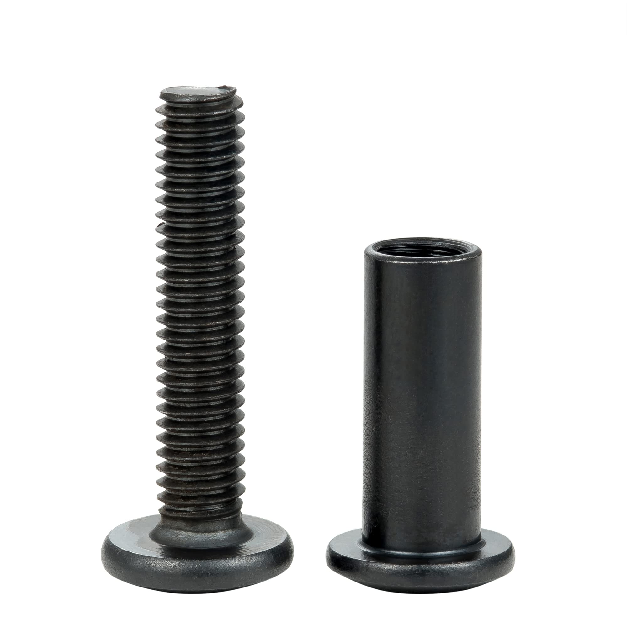 Black Furniture Connector Bolts - 40 Sets -7 Black Furniture Connector Bolts - 40 Sets -7