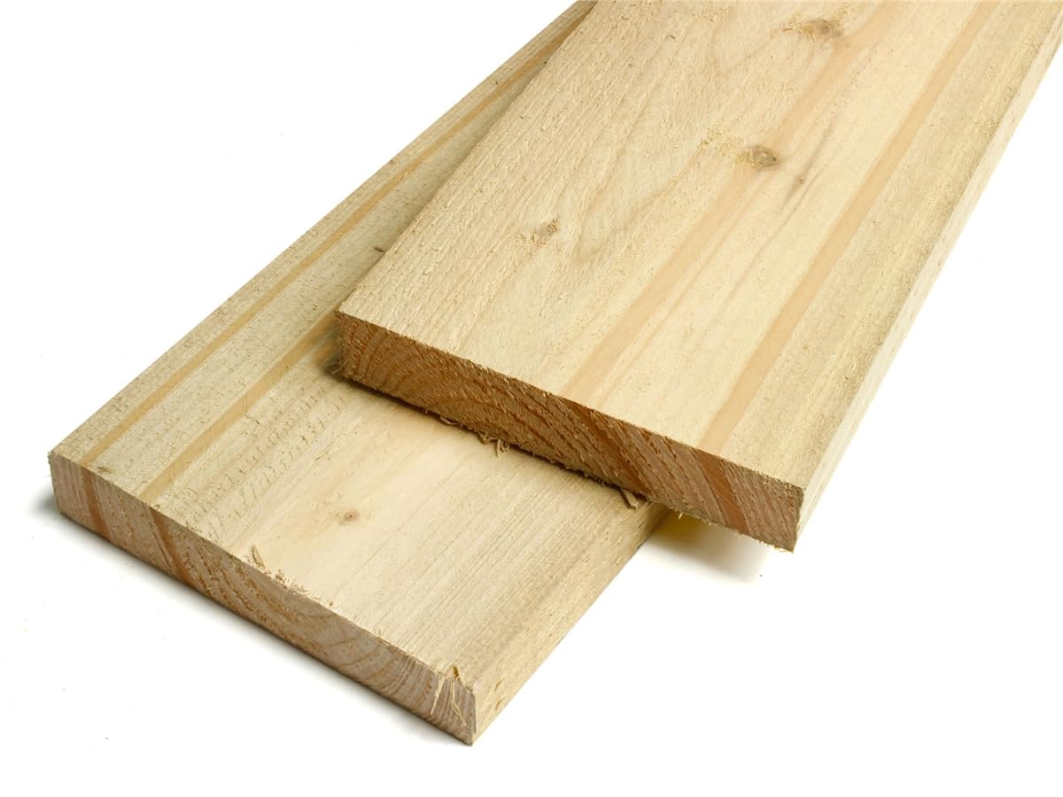 eDecks Rough Sawn Timber - Pressure-Treated Kiln Dried Softwood - (L) 2400mm x (W) 150mm x (T) 20mm - For Home DIY, Garden Projects, Wall Cladding, Joinery - Pack of 15