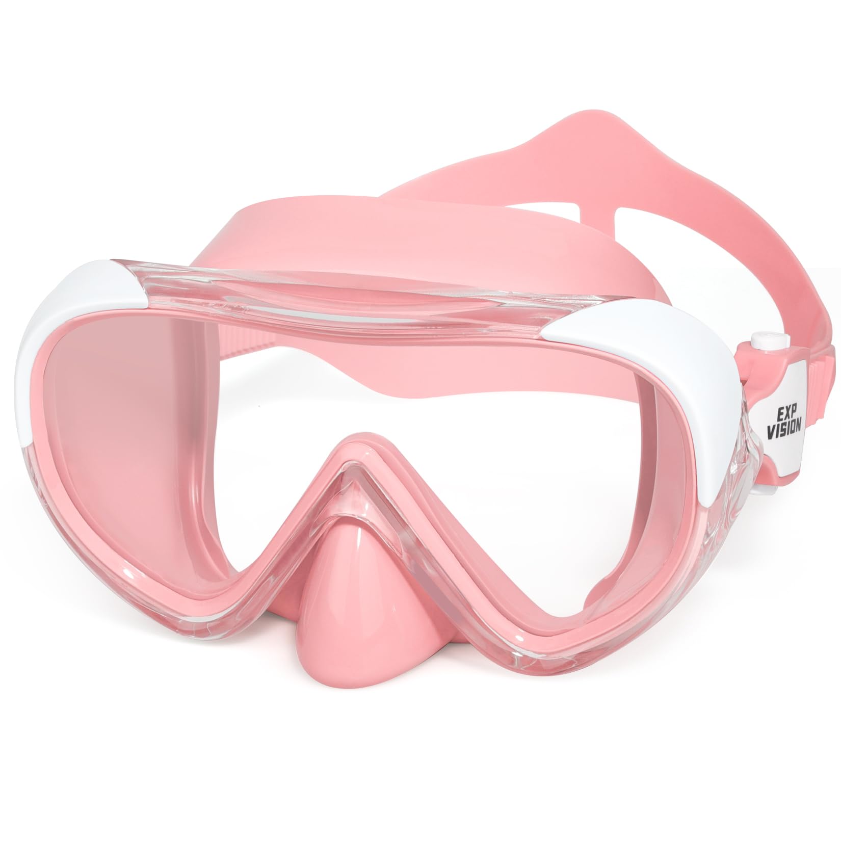 Kids Swim Mask 180° Snorkel Diving Mask, Anti-Fog Child Swim Goggles with Nose Cover No-Leak Swimming Goggles Anti-Shattered Lens for Youth 4-15