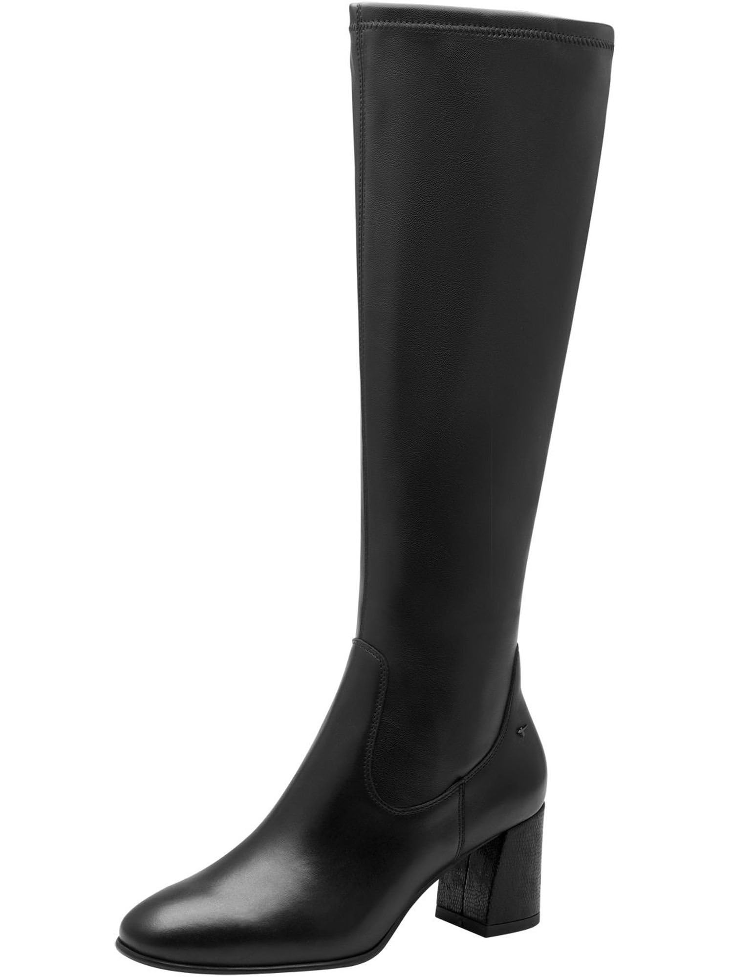 Tamaris Damen Langschaft-Stiefel Blockabsatz