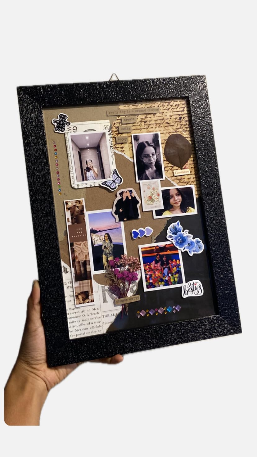 Vintage Journal Inspired A4 Photo Frame Wall Hanging, Home Decor