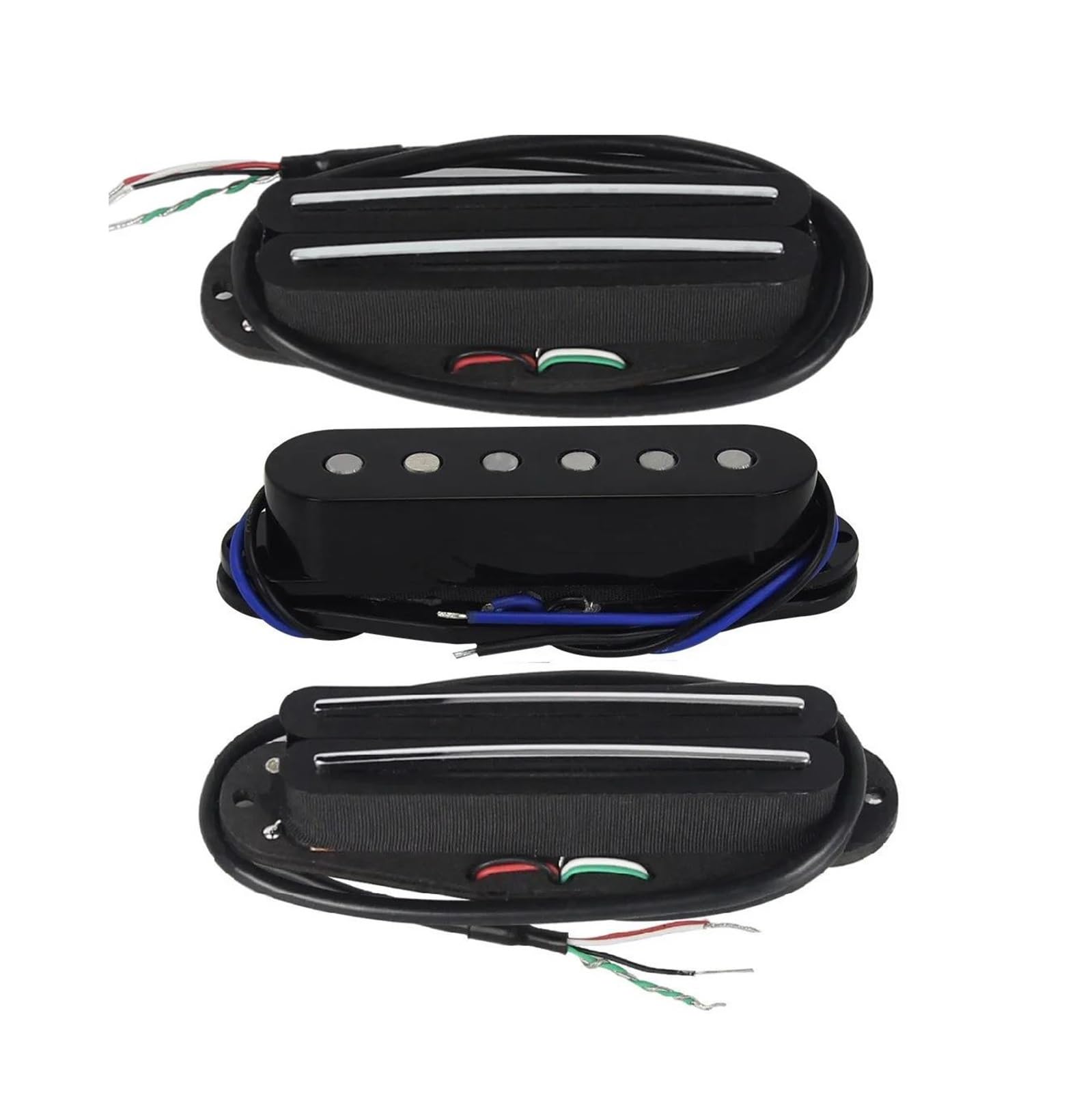 Set Di Pickup Da 3 Pezzi A Doppia Traccia E Bobina Singola Per Chitarre Acustiche Elettriche