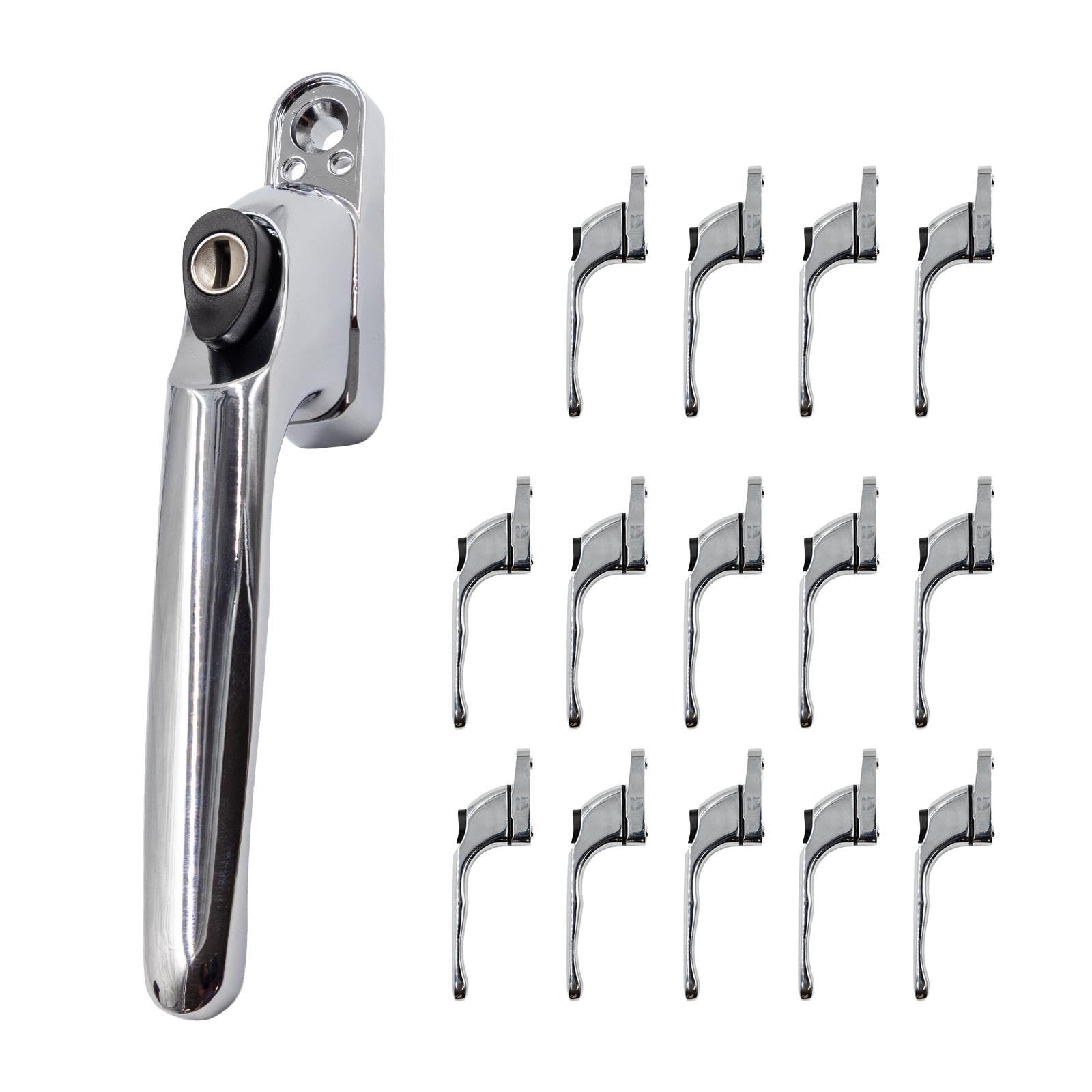 Universal Espag Inline Window Handle - Polished Chrome (15 Pack)