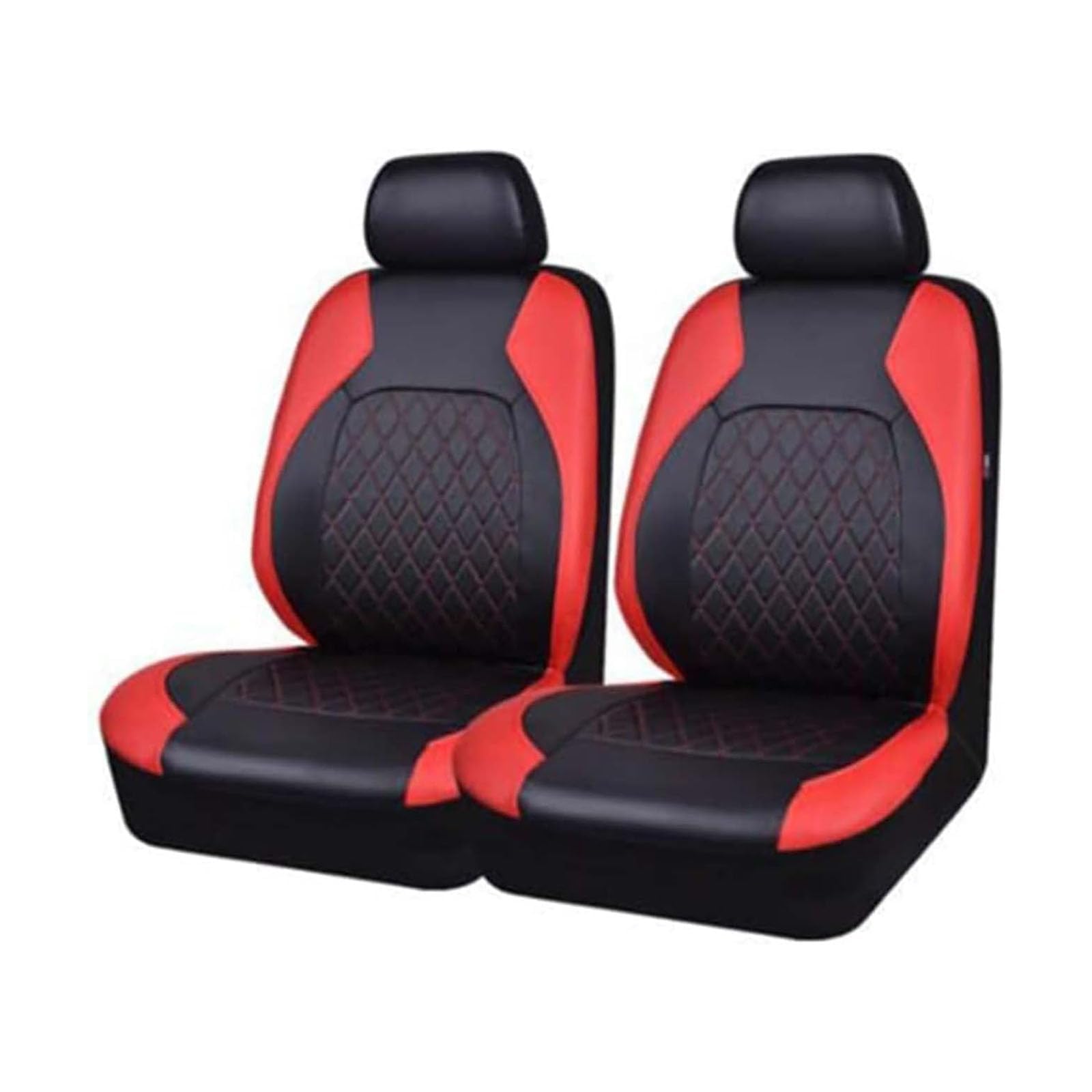 XXMMHTFD Front Car Seat Covers, for Hyundai Bayon Getz Ioniq IONIQ 5 Kona Santa FE Waterproof Luxury PU Leather Front Protectors Diamond Stitched Car Seat Cushions,C