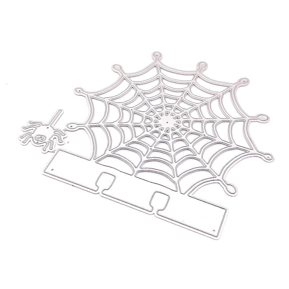 KSCRAFT Spider Web Memorydex Halloween Rolodex Metal Cutting Dies Stencils for DIY Scrapbooking Decorative Embossing DIY Paper Cards