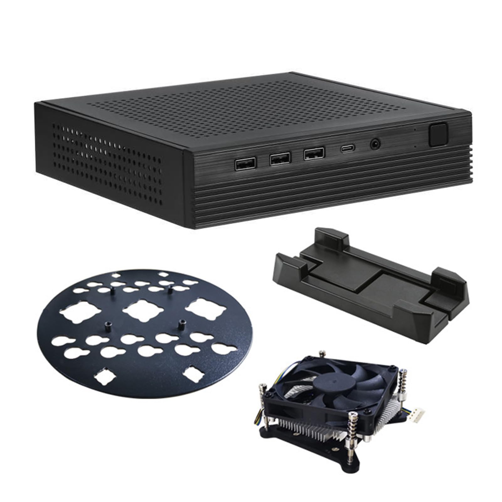 TX06 Piccolo ITX PC Case Per Sottile DCIN Schede Madri Appassionati Di Computer E Postazioni Di Lavoro Efficienti