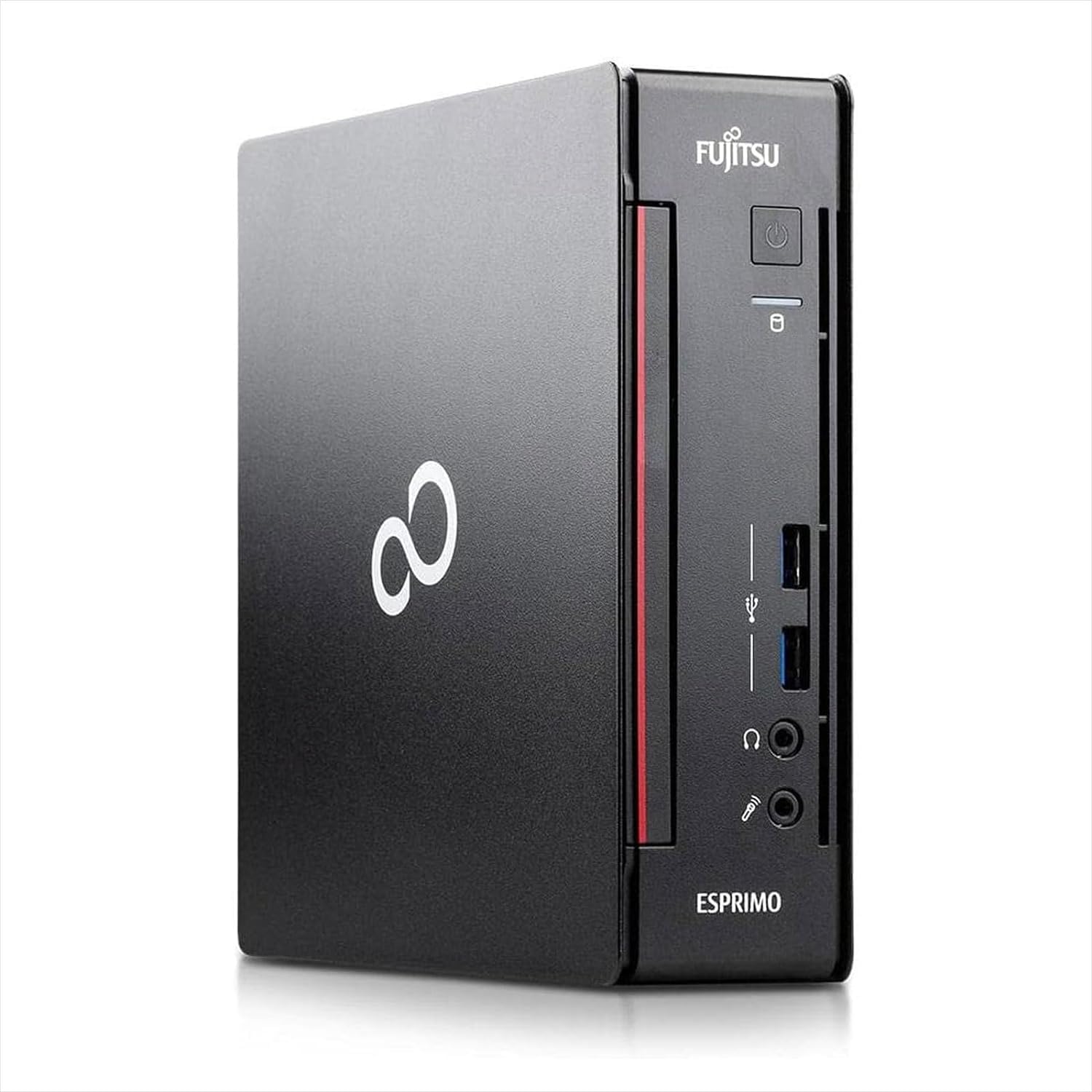 Fujitsu Esprimo Q556 Mini Pc Computer Fisso Desktop Intel i5-6500T, Ram 16GB DDR4, Hard Disk SSD 128GB, DVI + DP, Windows 11 Pro e WiFi USB (Ricondizionato)