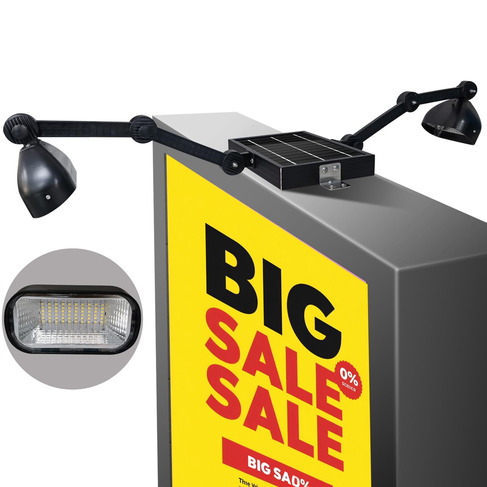 Real Estate Sign Lights ETZEAXUS Solar Sign Light - 232 LED, 1200 ...