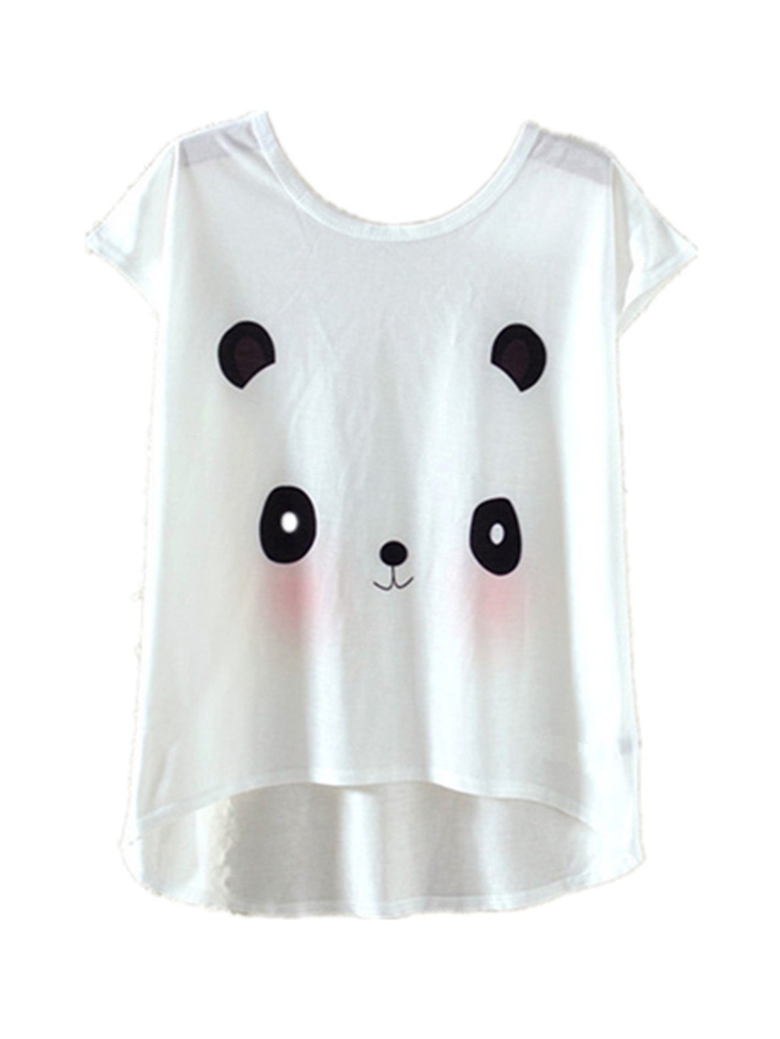 YICHUN Women Girls Thin T-Shirt Tops Tees Cami Leisure T-Shirt Summer Casual Wear Blouse Printed Tunic