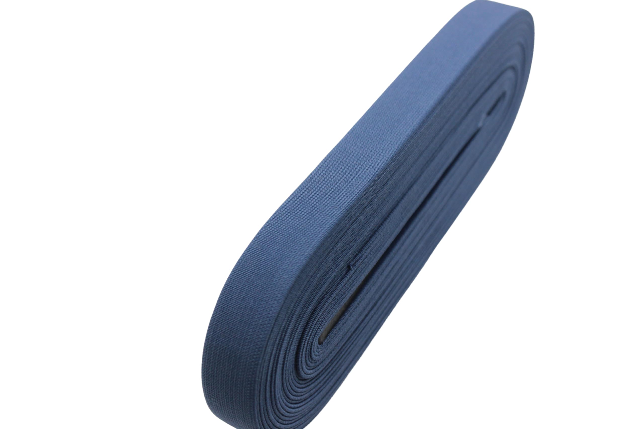 Sewing Elastic Band 11 Yards 3/4 Inch Wide Denim Blue Heavy Stretch High Elasticity Knit Plain Weave Elastic Tape for Strap Waistband TEK20