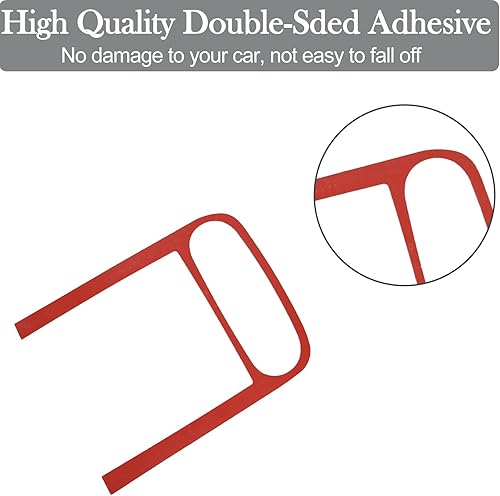 Miniatura 10 de PIUGILH Panel de control central de coche, fibra de carbono suave, marco de panel antiarañazos, cubierta decorativa para Corvette C6 2005-2013