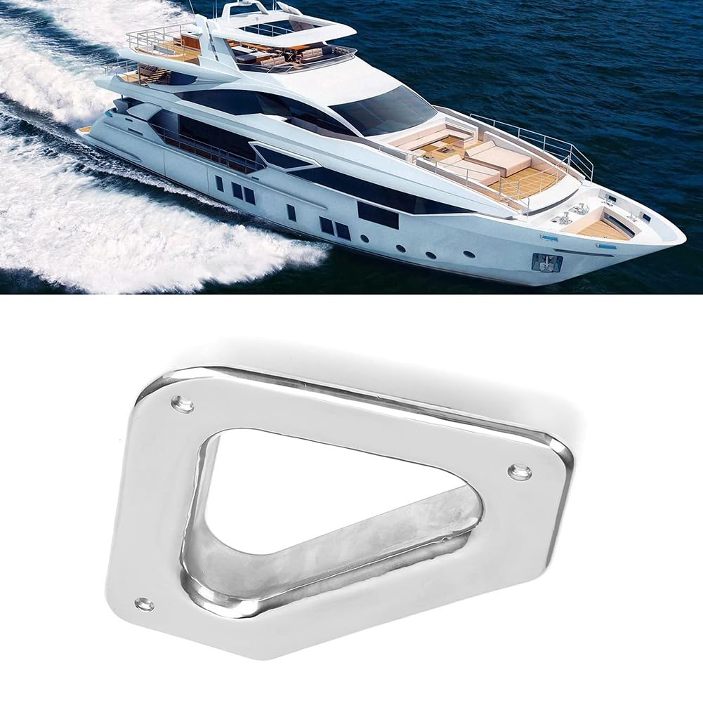 Passacavo Triangolare per Nave, Foro di Ormeggio per Nave in Acciaio Inossidabile Passacavo Hawse Ad Alta Parti di Assemblaggio Hardware per Barche