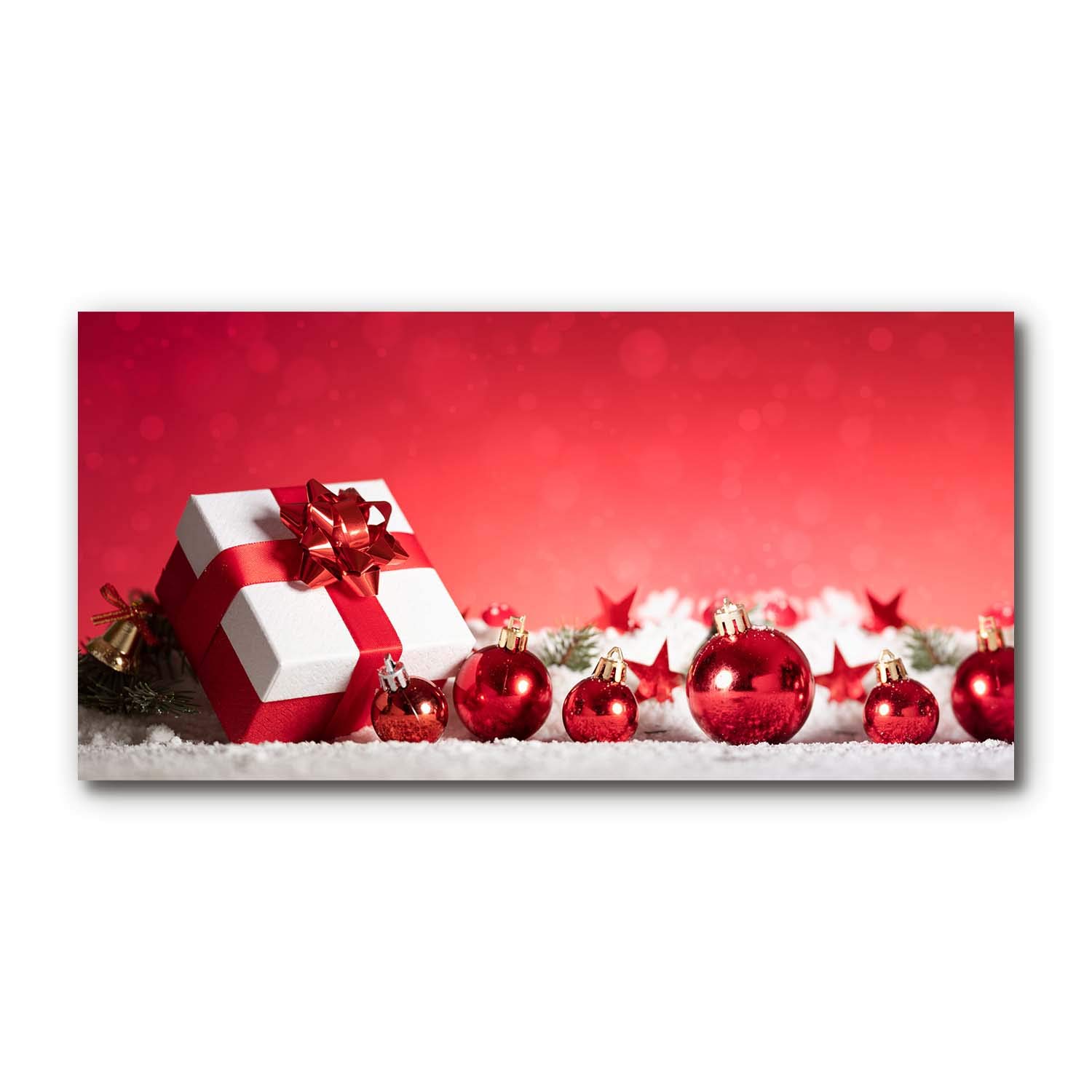 Peinture de Noël sur verre trempé Tulup 120x60 cm pour remplacer vos cadres fragiles