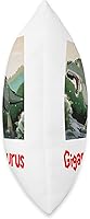 Vista 2 de Giganotosaurus Retro T rex prehistoric dinosaur Father's day Throw Pillow