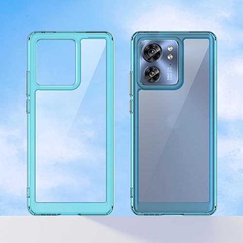 Miniatura 8 de Hongxinyu Funda de cristal para Motorola Moto Edge 2023 no para Moto Edge Plus 2023, delgada, suave TPU parachoques y parte trasera de policarbonato