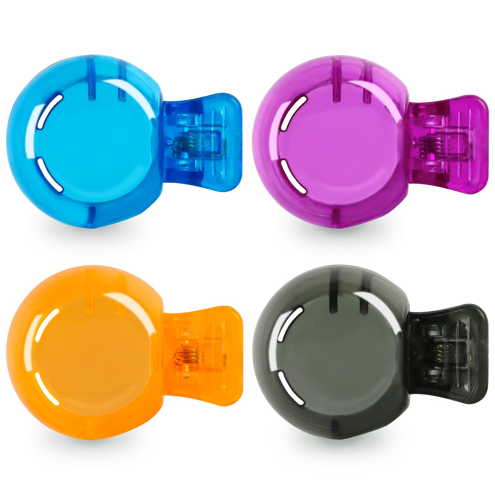 Hxezoc 4 Pack Travel Toothbrush Head Covers Portable Toothbrush Protector Cap Brush Pod Case Protective Plastic Clip for Household Travel, School,