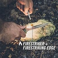 Vista 3 de Gerber Gear Ultimate Cuchillo de Supervivencia, Cuchillo de Hoja Fija con Filo Combinado, incluye Iniciador de Fuego y Varilla de Ferrocerio