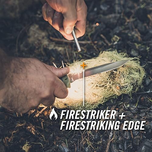 Miniatura 3 de Gerber Gear Ultimate Cuchillo de Supervivencia, Cuchillo de Hoja Fija con Filo Combinado, incluye Iniciador de Fuego y Varilla de Ferrocerio