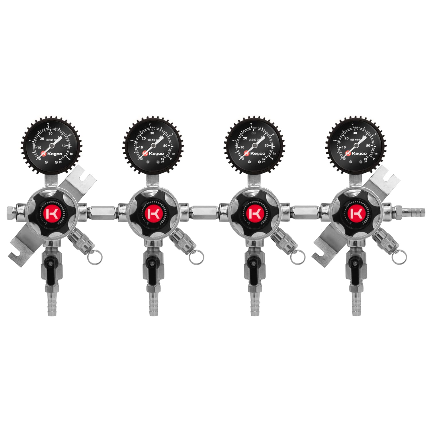 Secondary Regulator, 4 Product, Chrome