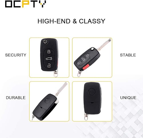 Miniatura 6 de OCPTY 2 llaveros de repuesto para A4 para A4 Quattro para A6 para A6 Quattro para A8 para A8 Quattro para Allroad Quattro para Cabriolet para RS6