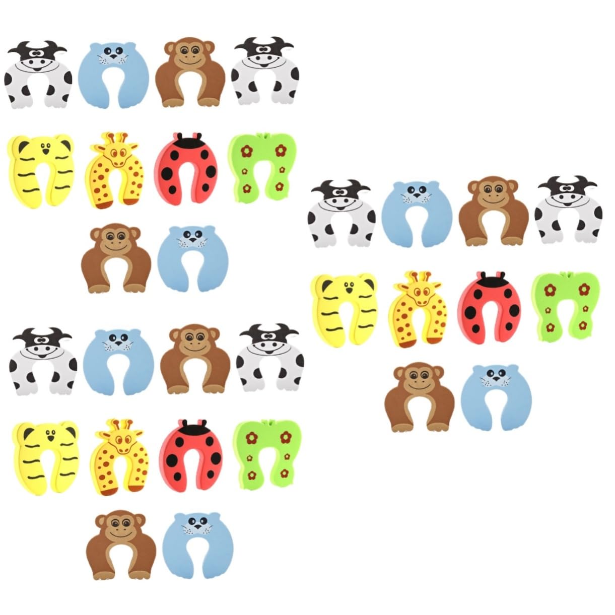 NUOBESTY 3sets Türschutz Cartoon Design Baby Tür Clips Universal Türstopper 10 Stücke * 3
