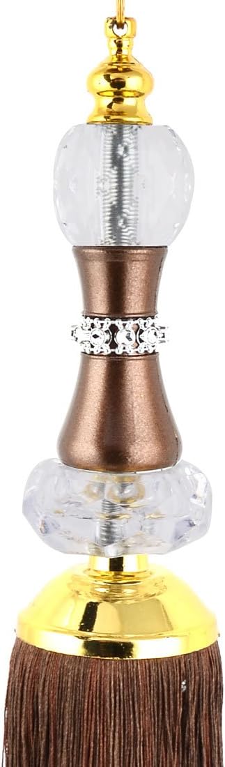 Nylon Home Living Room Decor Rope Window Curtain Tassel Tieback Cord Pair Chocolate Color (id: 2ef 0e0 ac6 EBA a48